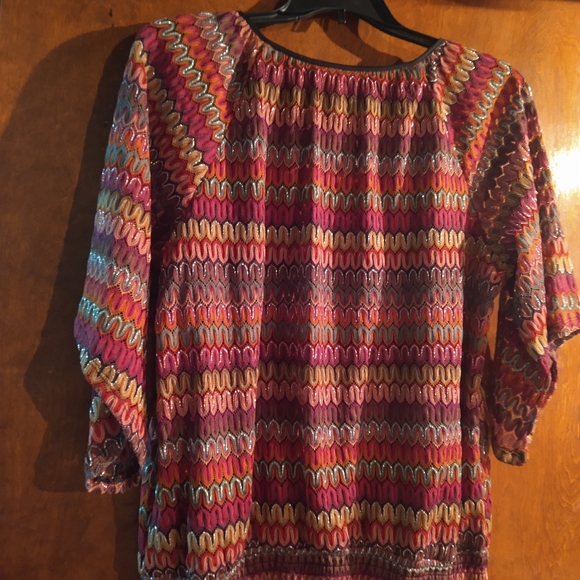 Roz & Ali 2X Patterned Shirt - Picture 7 of 9